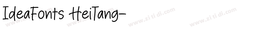 IdeaFonts HeiTang字体转换
